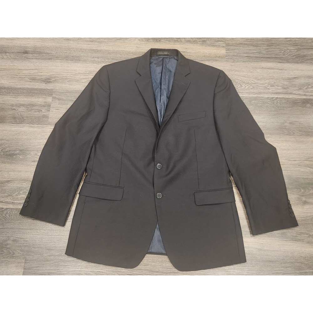 Calvin Klein Pinstripe Blazer Two Button Suit‎ Jacket Business Career -42R